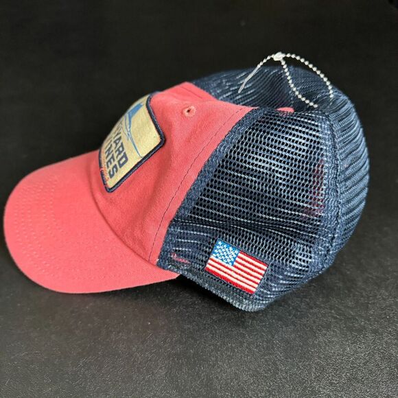 Vineyard Vines Sailfish Unisex Baseball Cap Red Snapback Hat - Picture 2 of 3